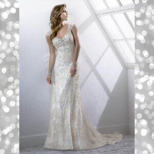 NWT Sottero & Midgley Wedding Gown 4sc822 Simone
